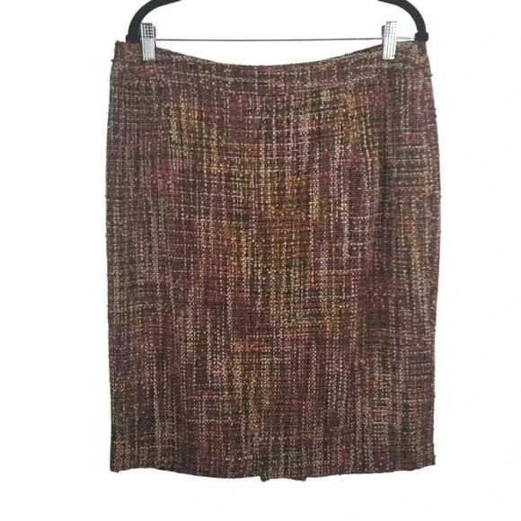Lane Bryant Women's Multi-colored Textured A-line Lined Skirt Sz 14 - Picture 1 of 7